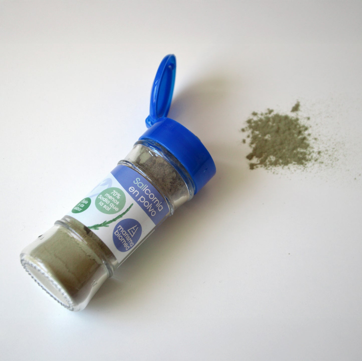 Salero de Salicornia en polvo tumbado